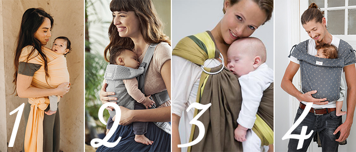 Les différents types de portage bébé